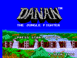 Danan - The Jungle Fighter Title Screen